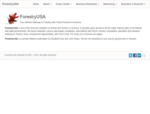 Tablet Screenshot of forestryusa.com